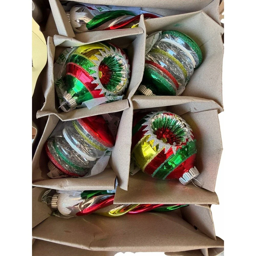 Christopher Radko Holiday Splendor Mixed Shape Ornaments Set/6